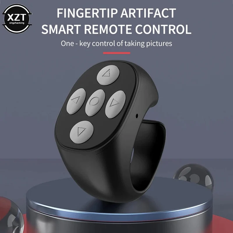 Drahtloser Bluetooth-Fingerspitzen-Selfie-Controller Tiktok Kurzvideo Page Flipping Browsing Device Handy-Fernbedienungsring
