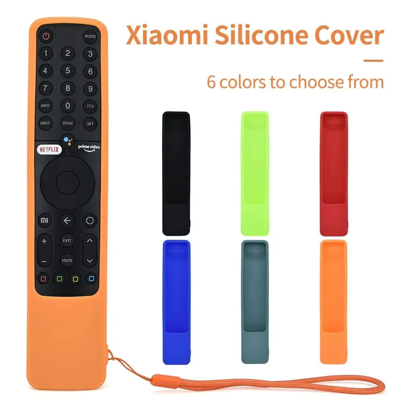 Silikon-Fernbedienungs-Schutzhülle, kompatibel mit Xiaomi P1 Mi Tv A2 58 55 50 43 32 43 P1e55 Xmrm-19