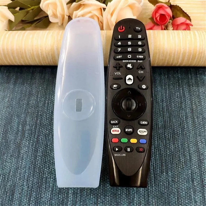 Transparente Silikonhülle für die Fernbedienung der LG Dynamic TV-Steuerung, Schutzhülle AN-MR600/650, dicke, sturzsichere und stoßfeste Hülle