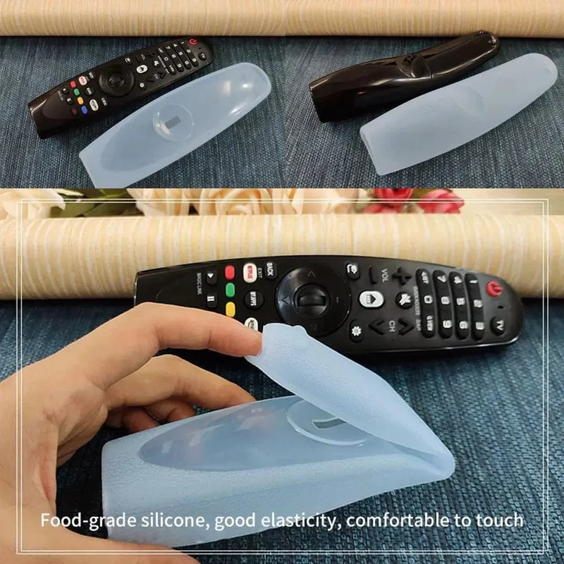 Transparente Silikonhülle für die Fernbedienung der LG Dynamic TV-Steuerung, Schutzhülle AN-MR600/650, dicke, sturzsichere und stoßfeste Hülle