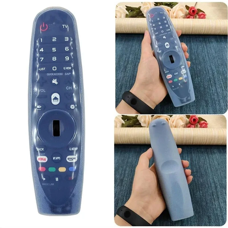 Transparente Silikonhülle für die Fernbedienung der LG Dynamic TV-Steuerung, Schutzhülle AN-MR600/650, dicke, sturzsichere und stoßfeste Hülle