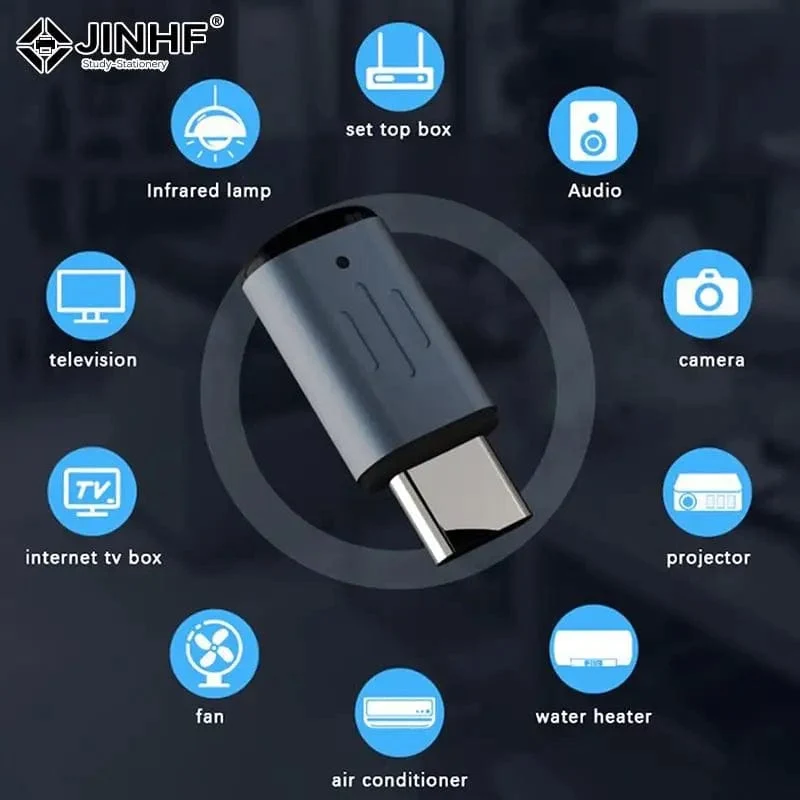 Smartphone-Fernbedienung Typ C Universal Smart Infrarot-Sender App Control Wireless Mini Adapter für TV-Klimaanlage