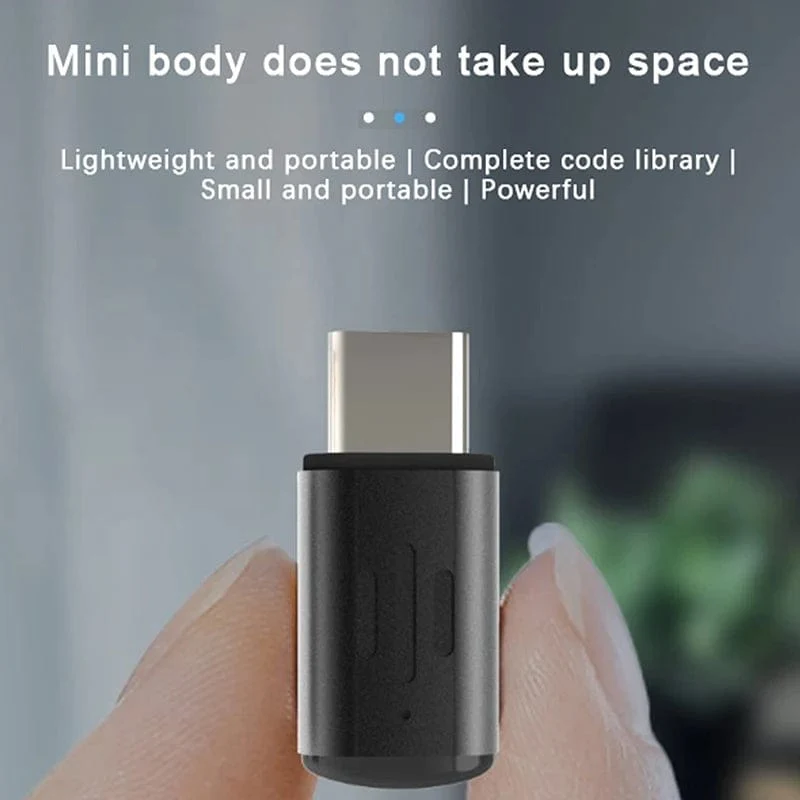 Smartphone-Fernbedienung Typ C Universal Smart Infrarot-Sender App Control Wireless Mini Adapter für TV-Klimaanlage