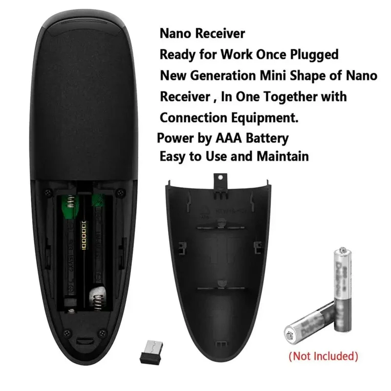 Smart Voice-Fernbedienung Wireless Air Fly Mouse 2.4g G10 G10s Pro Gyroskop Ir-Lernen Kompatibel für Android TV Box