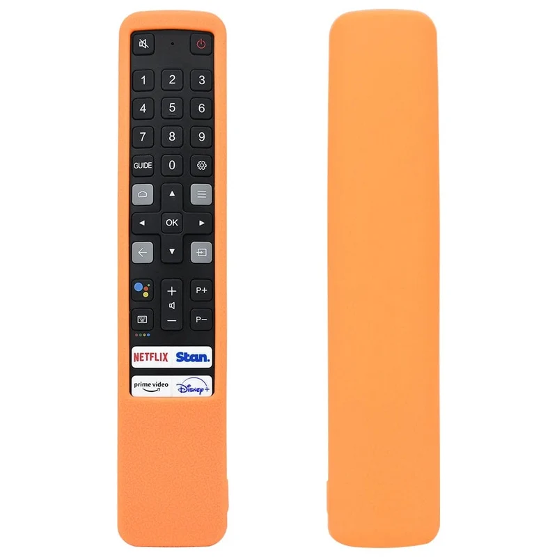Schützende Silikonhülle für die TCL TV-Fernbedienung RC901V FMRD/FMR1/FMR8, waschbar, stoßfest, hautfreundliche Fernbedienungsabdeckung