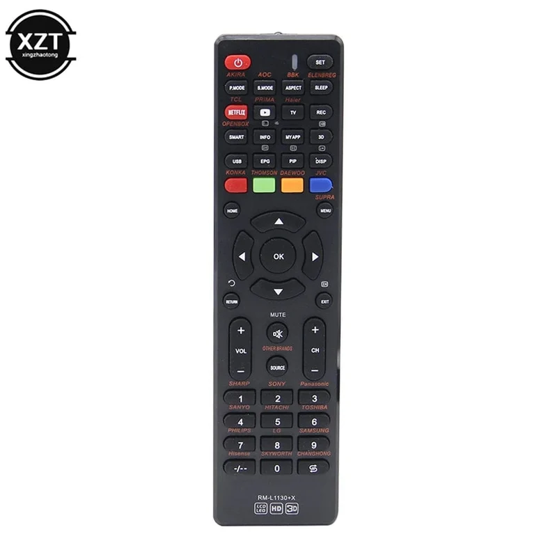 Universalfernbedienung RM-L1130+X für alle TV-Marken, Smart-TV-Fernbedienung, komfortabel zu bedienen für LED-TV oder LCD-TV