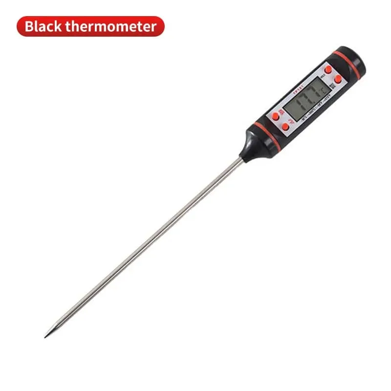 Digitales Küchenthermometer zum Backen von Lebensmitteln, elektronische Sonde, Digitalanzeige, Grillthermometer für Flüssigkeiten