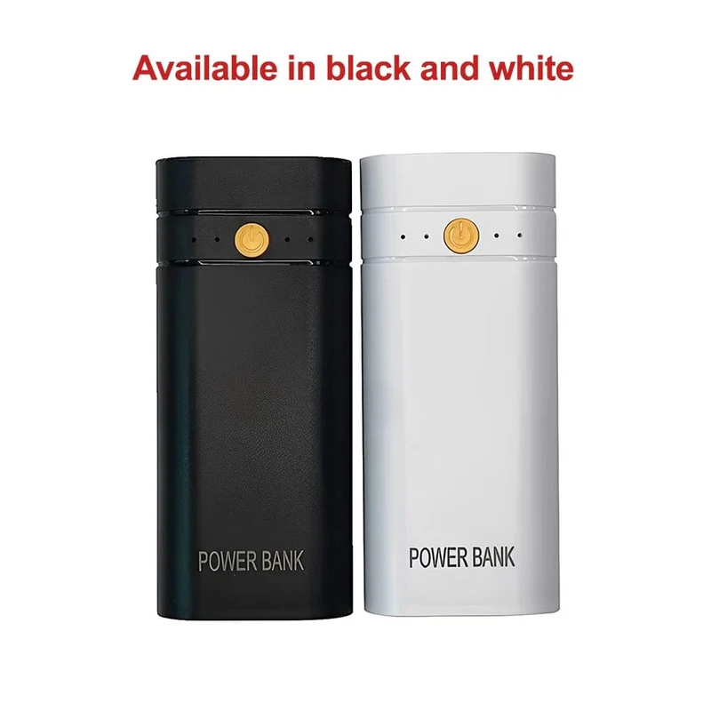 5V 2A 6000mAh 2X 18650 USB Typ-C Akkuladegerät Gehäuse DIY Power Bank Box zum elektronischen Laden von Telefonen ohne Batterien