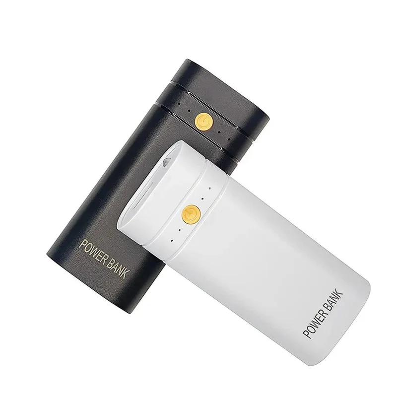 5V 2A 6000mAh 2X 18650 USB Typ-C Akkuladegerät Gehäuse DIY Power Bank Box zum elektronischen Laden von Telefonen ohne Batterien