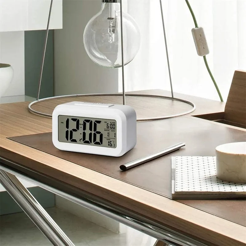 LED Digital Wecker Hintergrundbeleuchtung Snooze Daten Zeit Kalender Desktop Multifunktions Elektronische Hintergrundbeleuchtung Tisch Uhr