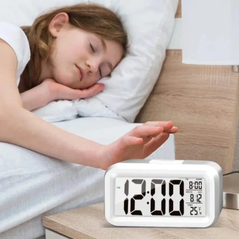 LED Digital Wecker Hintergrundbeleuchtung Snooze Daten Zeit Kalender Desktop Multifunktions Elektronische Hintergrundbeleuchtung Tisch Uhr