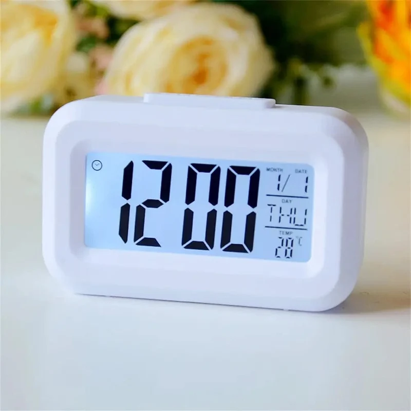 LED Digital Wecker Hintergrundbeleuchtung Snooze Daten Zeit Kalender Desktop Multifunktions Elektronische Hintergrundbeleuchtung Tisch Uhr