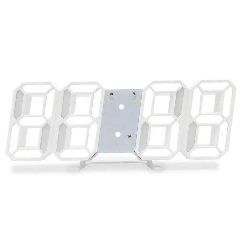 3D LED Digitaluhr Leuchtende Mode Wanduhr Multifunktionale kreative USB Plug In Elektronische Uhr Home Dekoration