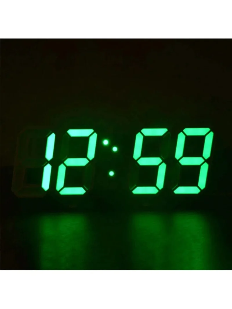 3D LED Digitaluhr Leuchtende Mode Wanduhr Multifunktionale kreative USB Plug In Elektronische Uhr Home Dekoration