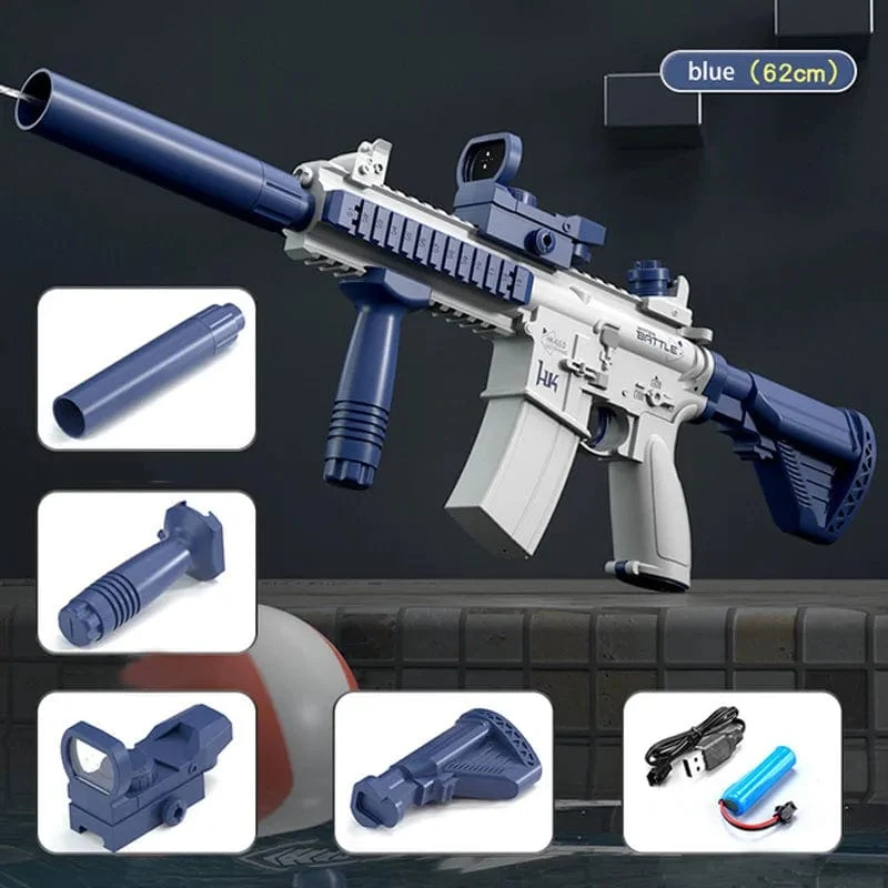 Neu M416 Wasser Pistole Elektrische Glock Pistole Schießen Spielzeug Voll Automatische Sommer Strand Spielzeug Für Kinder Kinder Jungen Mädchen Erwachsene Geschenk