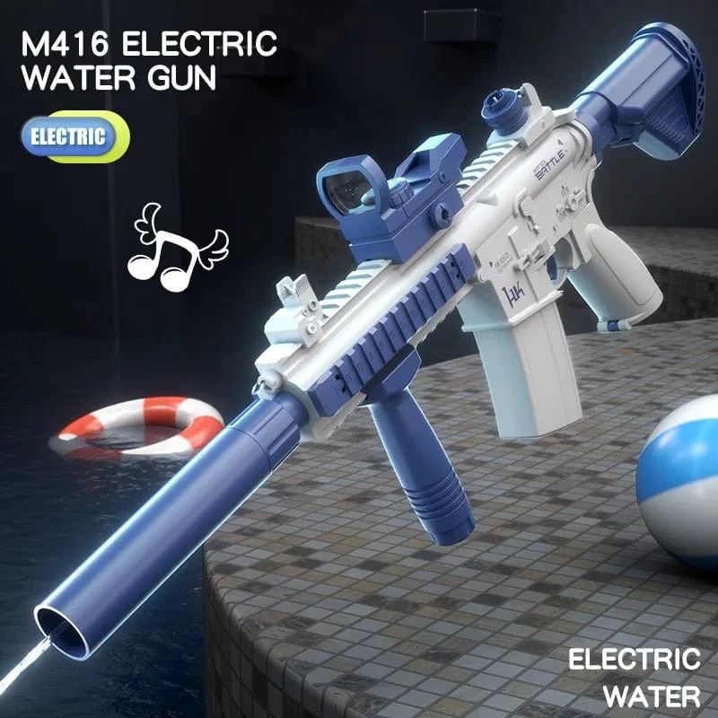 Neu M416 Wasser Pistole Elektrische Glock Pistole Schießen Spielzeug Voll Automatische Sommer Strand Spielzeug Für Kinder Kinder Jungen Mädchen Erwachsene Geschenk