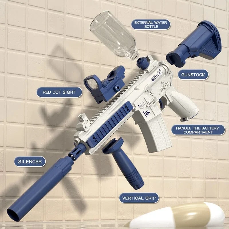 Neu M416 Wasser Pistole Elektrische Glock Pistole Schießen Spielzeug Voll Automatische Sommer Strand Spielzeug Für Kinder Kinder Jungen Mädchen Erwachsene Geschenk
