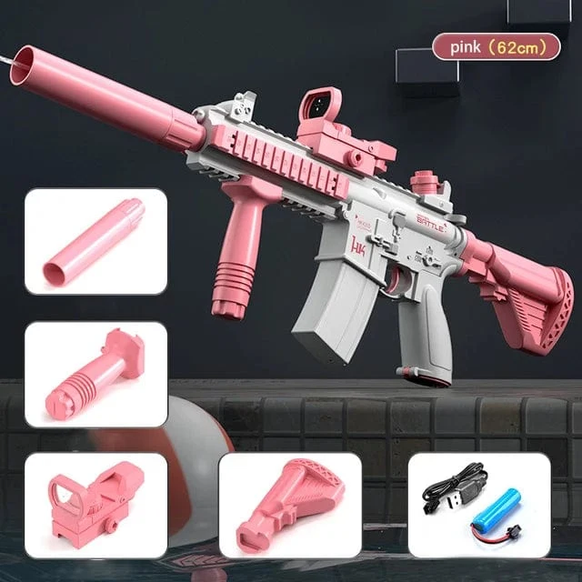 Neu M416 Wasser Pistole Elektrische Glock Pistole Schießen Spielzeug Voll Automatische Sommer Strand Spielzeug Für Kinder Kinder Jungen Mädchen Erwachsene Geschenk