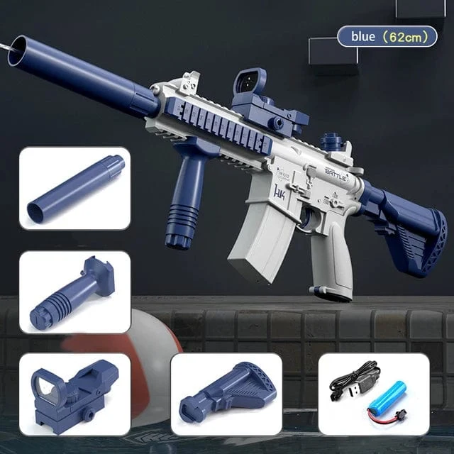 Neu M416 Wasser Pistole Elektrische Glock Pistole Schießen Spielzeug Voll Automatische Sommer Strand Spielzeug Für Kinder Kinder Jungen Mädchen Erwachsene Geschenk