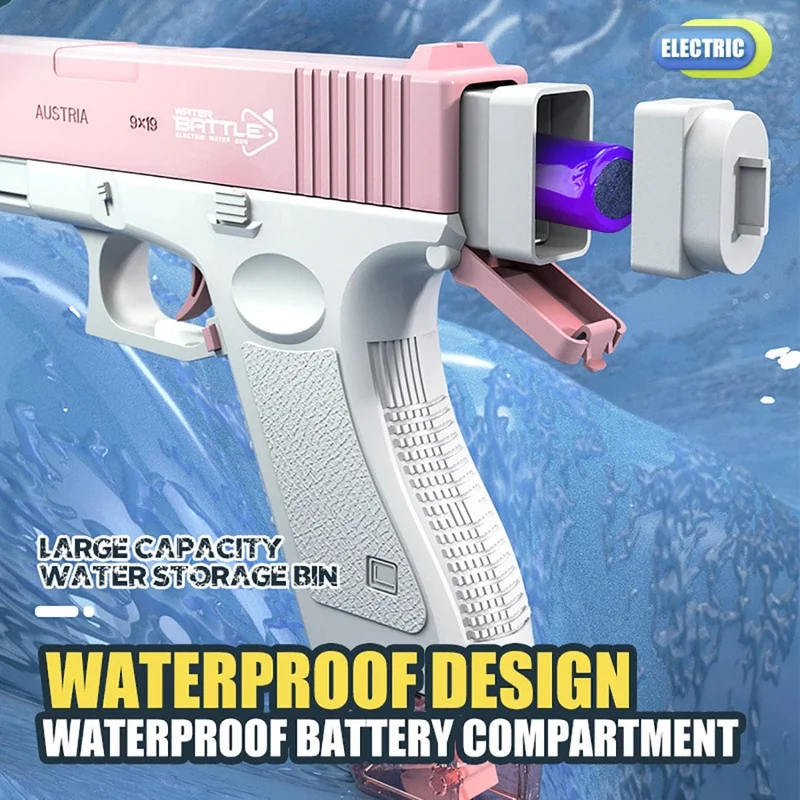 Neu M416 Wasser Pistole Elektrische Glock Pistole Schießen Spielzeug Voll Automatische Sommer Strand Spielzeug Für Kinder Kinder Jungen Mädchen Erwachsene Geschenk