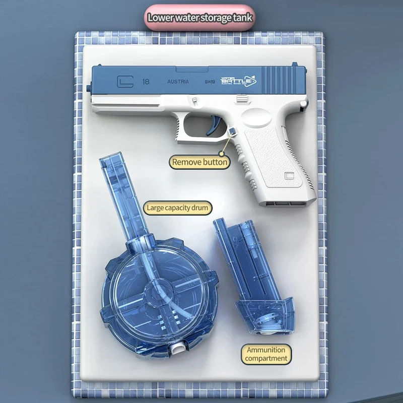 Neu M416 Wasser Pistole Elektrische Glock Pistole Schießen Spielzeug Voll Automatische Sommer Strand Spielzeug Für Kinder Kinder Jungen Mädchen Erwachsene Geschenk