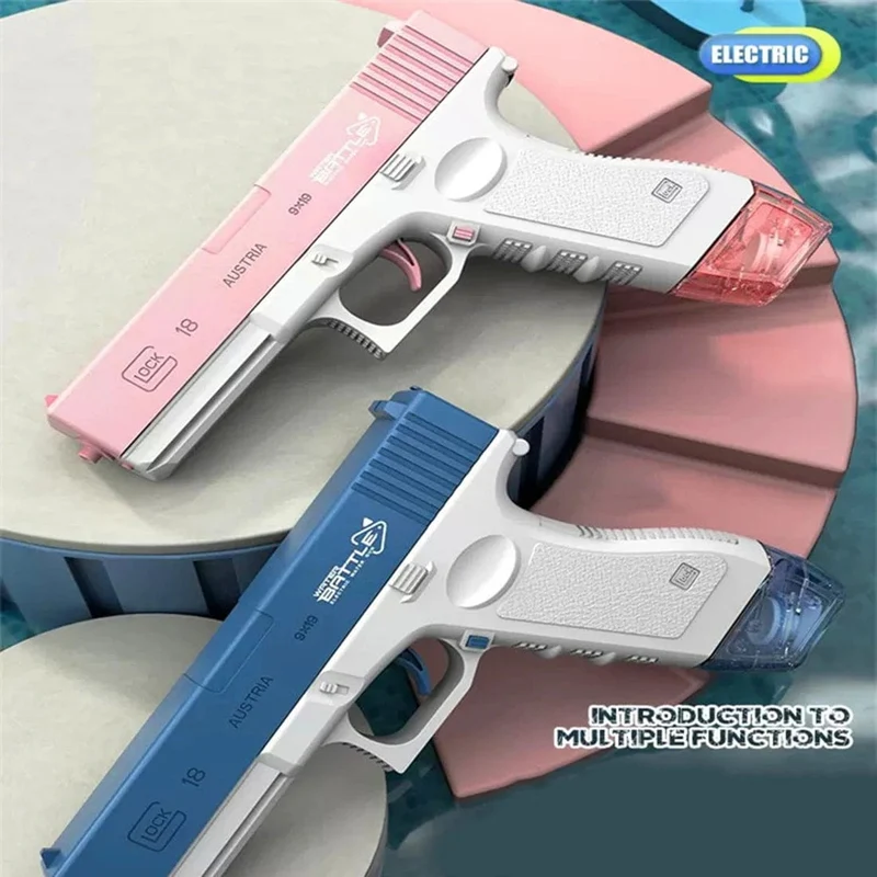 Neu M416 Wasser Pistole Elektrische Glock Pistole Schießen Spielzeug Voll Automatische Sommer Strand Spielzeug Für Kinder Kinder Jungen Mädchen Erwachsene Geschenk