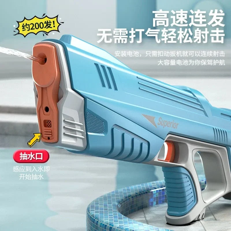 Elektrische Wasserpistole Spielzeug Bursts Kinder Hochdruck Starke Ladeenergie Wasser Automatische Wasser Spray Kinder Spielzeug Pistolen