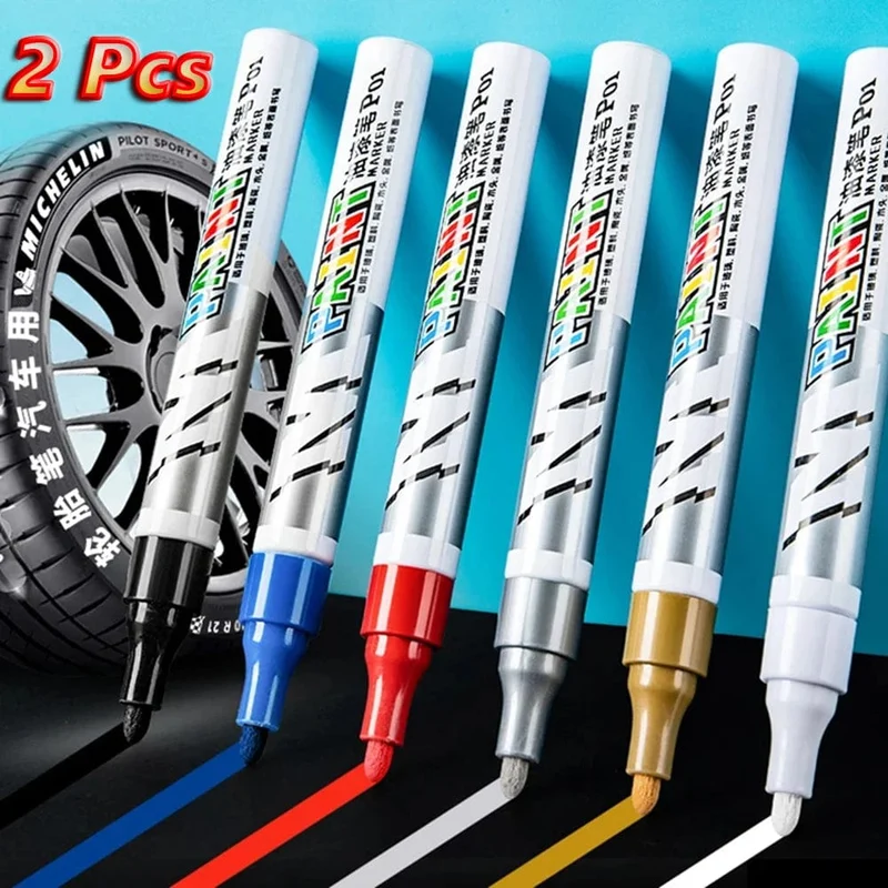 Auto-Kratzer-Reparaturstift, Auto-Ausbesserungs-Lackstift, Füllentferner, Fahrzeug-Reifen-Lackmarker, Klares Kit für die Auto-Styling-Kratzer-Fix-Pflege