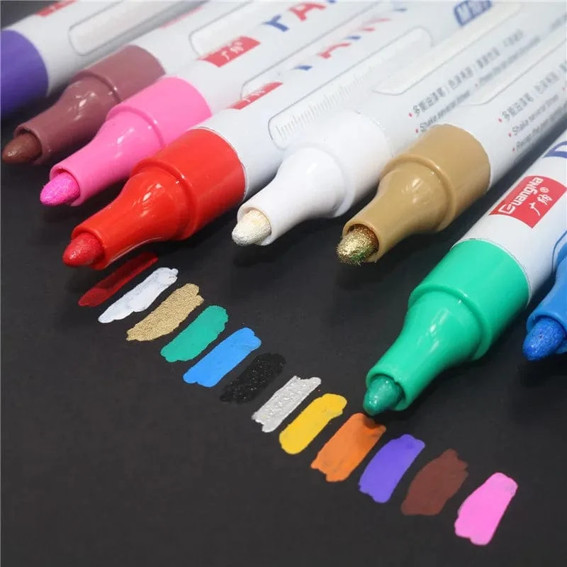 Auto-Kratzer-Reparaturstift, Auto-Ausbesserungs-Lackstift, Füllentferner, Fahrzeug-Reifen-Lackmarker, Klares Kit für die Auto-Styling-Kratzer-Fix-Pflege