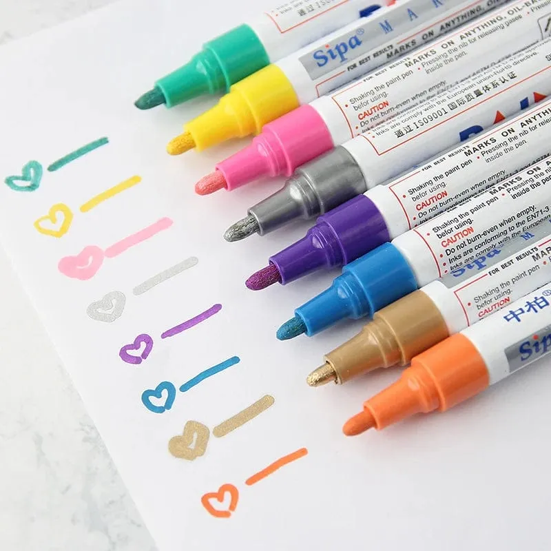 Auto-Kratzer-Reparaturstift, Auto-Ausbesserungs-Lackstift, Füllentferner, Fahrzeug-Reifen-Lackmarker, Klares Kit für die Auto-Styling-Kratzer-Fix-Pflege