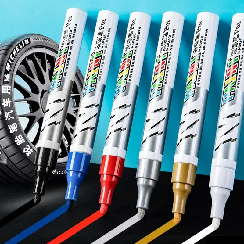 Auto-Kratzer-Reparaturstift, Auto-Ausbesserungs-Lackstift, Füllentferner, Fahrzeug-Reifen-Lackmarker, Klares Kit für die Auto-Styling-Kratzer-Fix-Pflege