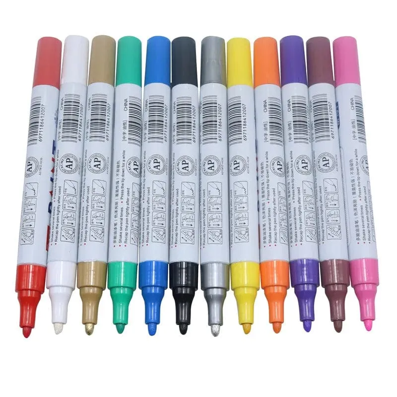 Auto-Kratzer-Reparaturstift, Auto-Ausbesserungs-Lackstift, Füllentferner, Fahrzeug-Reifen-Lackmarker, Klares Kit für die Auto-Styling-Kratzer-Fix-Pflege