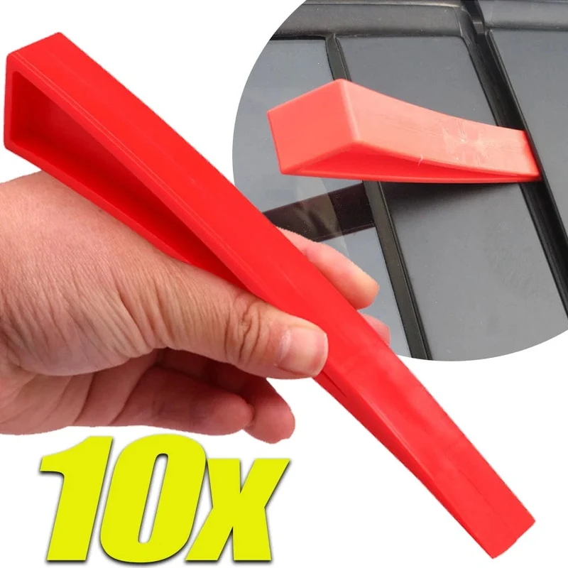 Autofenster-Dellenreparatur, Kunststoff, Rot, Auto-Universal-Brecheisen, Vergrößerungswerkzeug für Türaussparung, Karosserie, Fenster, Türkeil, Entfernen, Reparatur, Handwerkzeuge