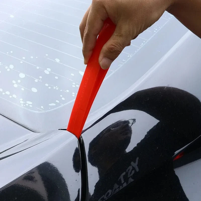 Autofenster-Dellenreparatur, Kunststoff, Rot, Auto-Universal-Brecheisen, Vergrößerungswerkzeug für Türaussparung, Karosserie, Fenster, Türkeil, Entfernen, Reparatur, Handwerkzeuge