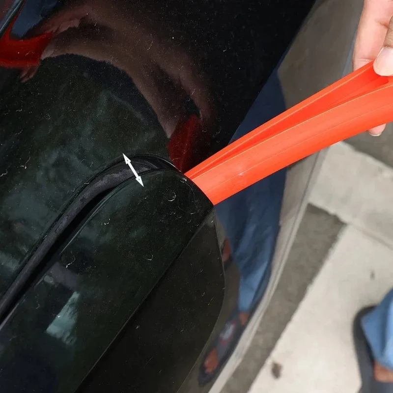 Autofenster-Dellenreparatur, Kunststoff, Rot, Auto-Universal-Brecheisen, Vergrößerungswerkzeug für Türaussparung, Karosserie, Fenster, Türkeil, Entfernen, Reparatur, Handwerkzeuge