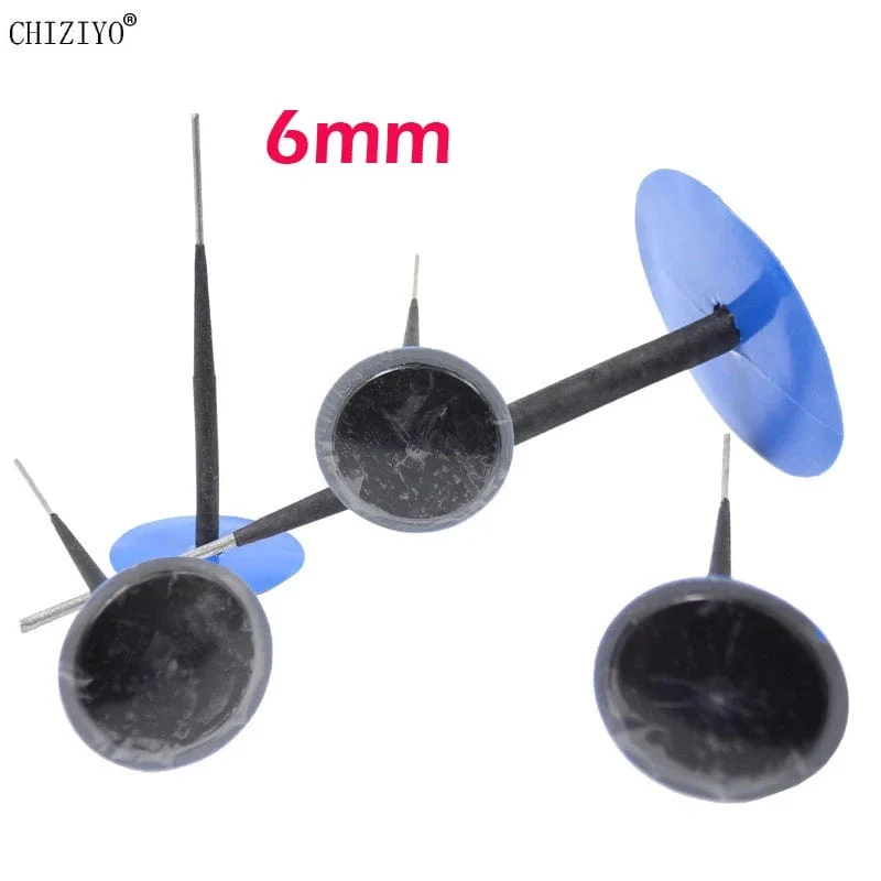 5 teile/los 4mm Pilz Nagel Film Auto Reifen Kalt Patch Film Gummi Nähte Maschine Reifen Rad Reparatur Kit Integral stecker