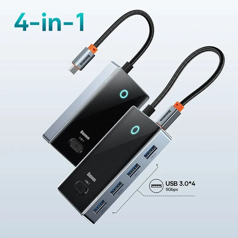 Baseus USB C HUB 4K 60Hz Typ C zu HDMI RJ45 PD 100W Adapter Für Macbook iPad Pro Air M2 M1 Sumsang PC Zubehör USB 3.0 HUB