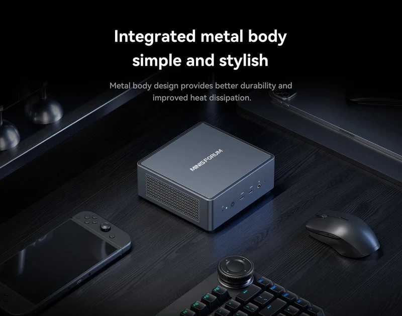 Neu MINISFORUM UM790 Pro Mini PC AMD Ryzen 9 7940HS Gaming Mini PC Fenster 11 DDR5 5600MHz USB4 WiFi 6E Desktop mini
