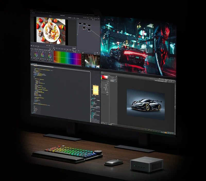 Neu MINISFORUM UM790 Pro Mini PC AMD Ryzen 9 7940HS Gaming Mini PC Fenster 11 DDR5 5600MHz USB4 WiFi 6E Desktop mini