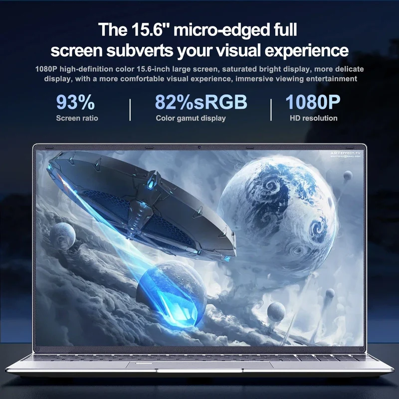 15.6" Laptop Intel Celeron N5095 Notebook Gamer 32GB RAM 2TB SSD Büro Arbeits-PC Computer Windows 11 1920*1080 Auflösung Laptop