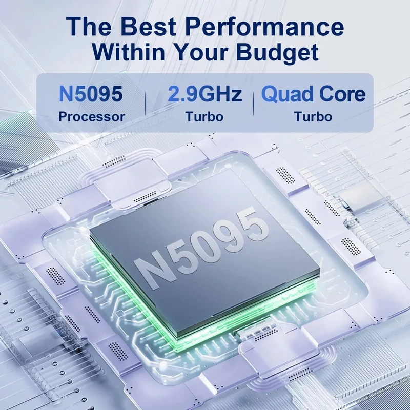 15.6" Laptop Intel Celeron N5095 Notebook Gamer 32GB RAM 2TB SSD Büro Arbeits-PC Computer Windows 11 1920*1080 Auflösung Laptop