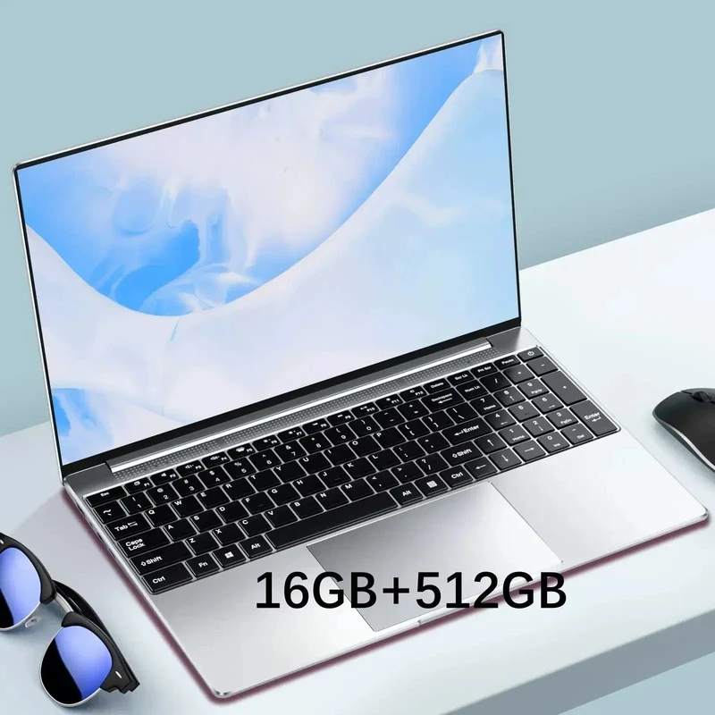 15.6 Zoll Laptop 32GB Ram 2TB SSD Windows 11 Notebook PC Gamer Intel N5095 Bürocomputer mit hintergrundbeleuchteter Fingerabdruck-WLAN-Kamera