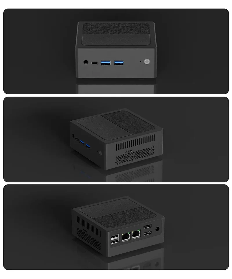 TexHoo MiniPC Intel N100 Dual Band WiFi5 BT4.0 8GB 16GB 256GB 512GB DDR4 HDMI DP Dual LAN Desktop-Gaming-Computer Mini-PC Gamer