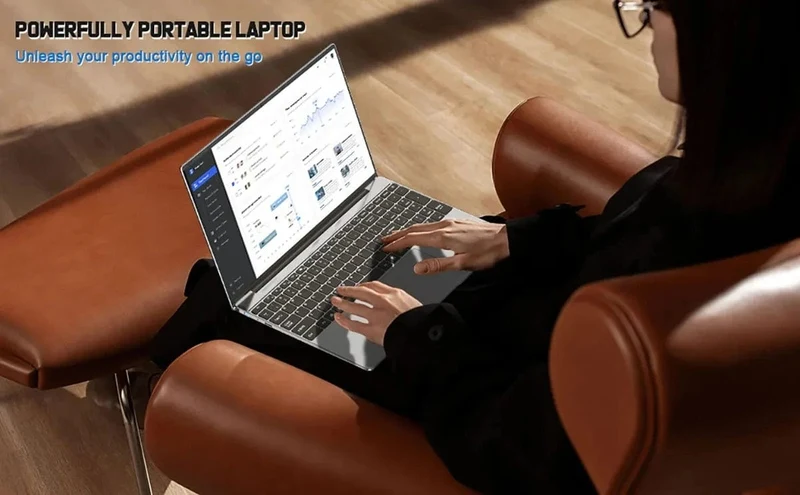 Neuer N5095-Laptop mit 32 GB RAM und 2048 GB SSD, Intel Windows 11 Pro, tragbarer Gaming-PC, Notebook-Computer mit Fingerabdruck-Entsperrung, Tastatur