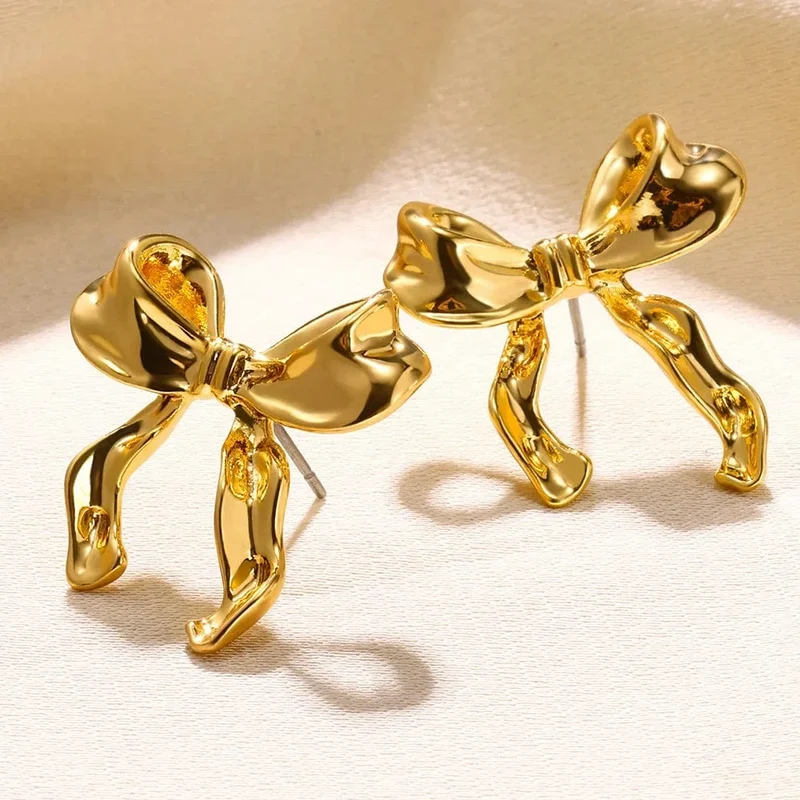 Edelstahl Ohrring für Frauen Herz Zirkon Gold Farbe Hoop Ohrringe Vintage Wasserdicht Ohr Piercing Schmuck Zubehör Geschenk