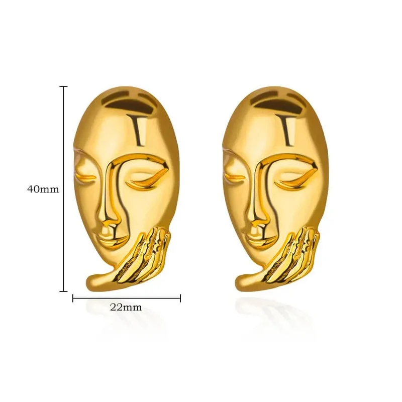 Edelstahl Ohrring für Frauen Herz Zirkon Gold Farbe Hoop Ohrringe Vintage Wasserdicht Ohr Piercing Schmuck Zubehör Geschenk