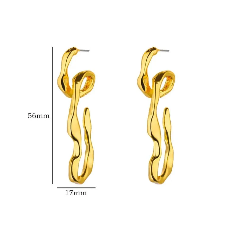Edelstahl Ohrring für Frauen Herz Zirkon Gold Farbe Hoop Ohrringe Vintage Wasserdicht Ohr Piercing Schmuck Zubehör Geschenk