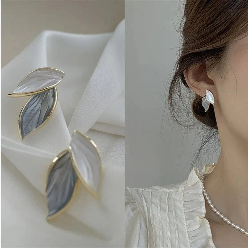 Acryl Creolen Damen 2022 neue Mode Ohrstecker Retro Trend Ohrstecker Damen Trend Twist elegante Ring Ohrringe