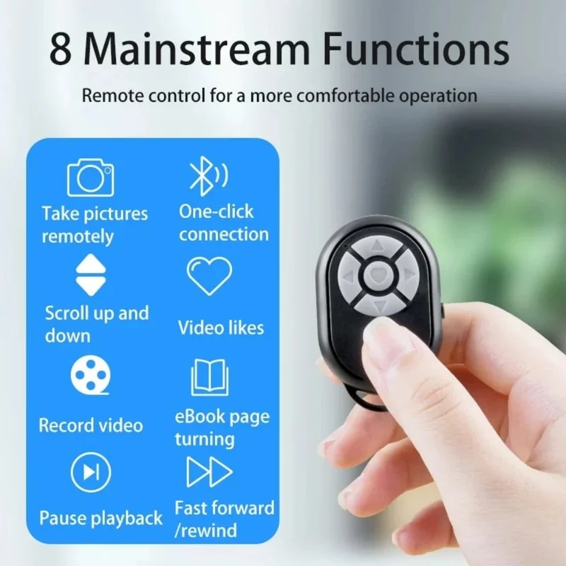 BT Remote für iPhone Xiaomi Redmi Samsung Handy Universal Fernbedienung Selfie Stick Bluetooth Kamera Controller