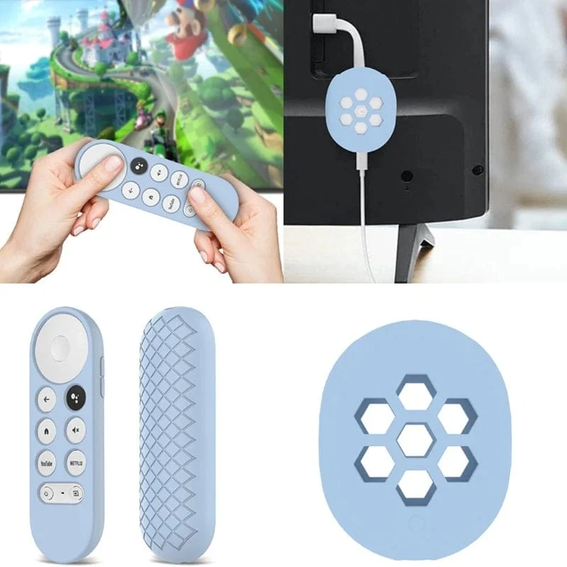 Rutschfestes, weiches Silikon für die Schutzhülle der Fernbedienung für die Hülle der Fernbedienung für Chromecast TV 2020 Voice TV BOX